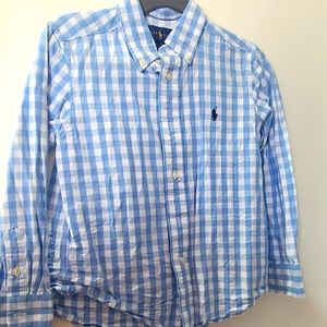Ralph Lauren Toddler Boys Gingham Cotton-Blend Shirt